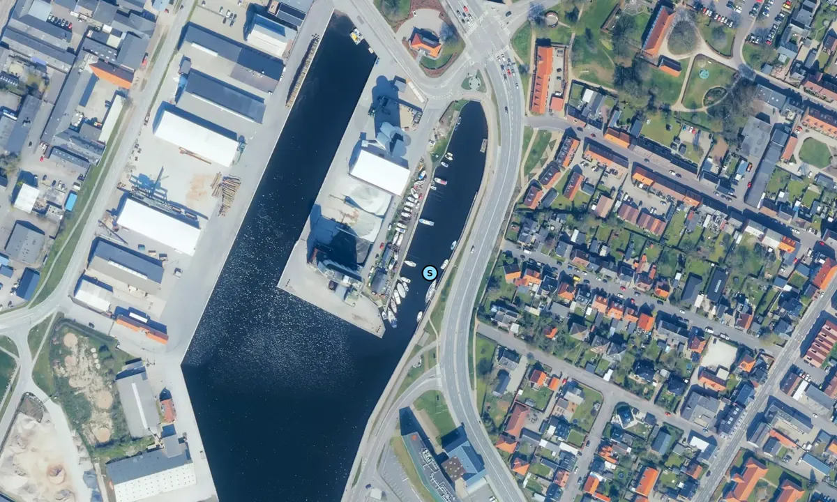 Satelite image of Suså Havn